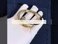 modèle For Women ' S de la taille 17 de bracelet de l'ONU Clou de 18K Rose Gold Car Tier Juste grand