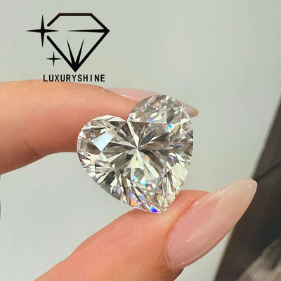 LuxuryShine VS1 White Heart Excellent Cut Lab Grown Diamond 1CT 2CT 3CT 4CT 5CT Support Special Customization