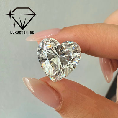 LuxuryShine VS1 White Heart Excellent Cut Lab Grown Diamond 1CT 2CT 3CT 4CT 5CT Support Special Customization