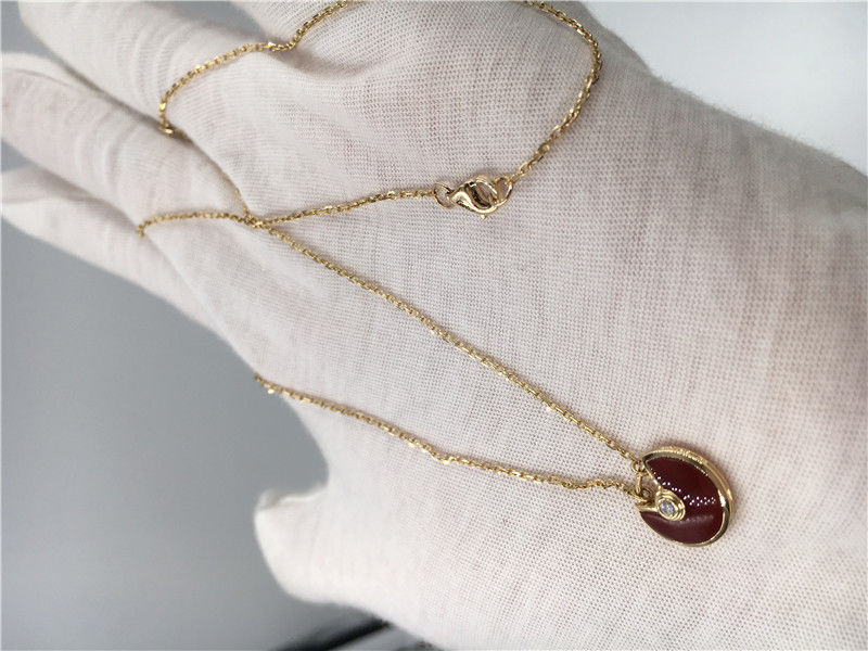 Qualité Collier 18K Rose Gold Carnelian d'Amulette De de bijoux de High End Custom de modèle de XS usine