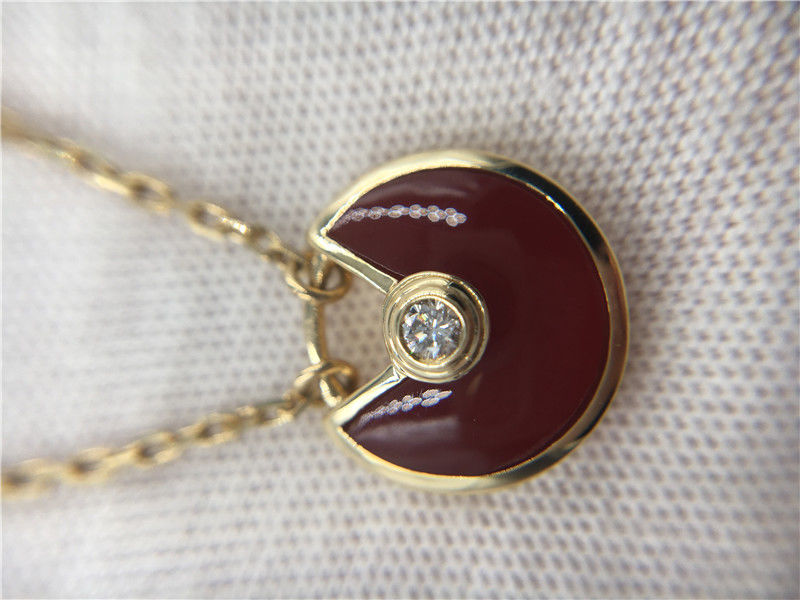 Qualité Collier 18K Rose Gold Carnelian d'Amulette De de bijoux de High End Custom de modèle de XS usine