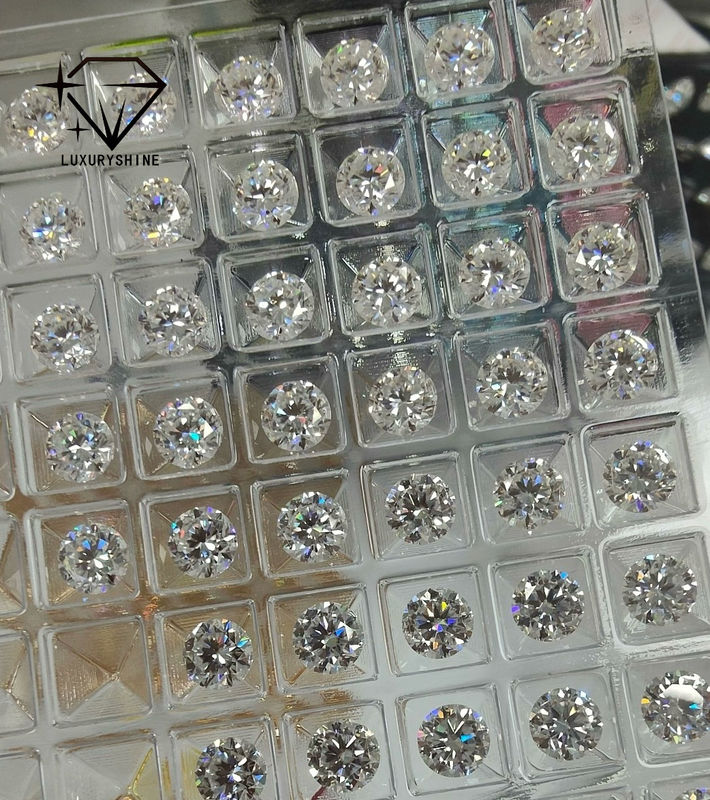 Qualité LuxuryShine VS1 Diamant cultivé en laboratoire 1ct 2ct 3ct 4ct 5ct Coupe ronde Blanc Excellente Coupe Certifié IGI usine