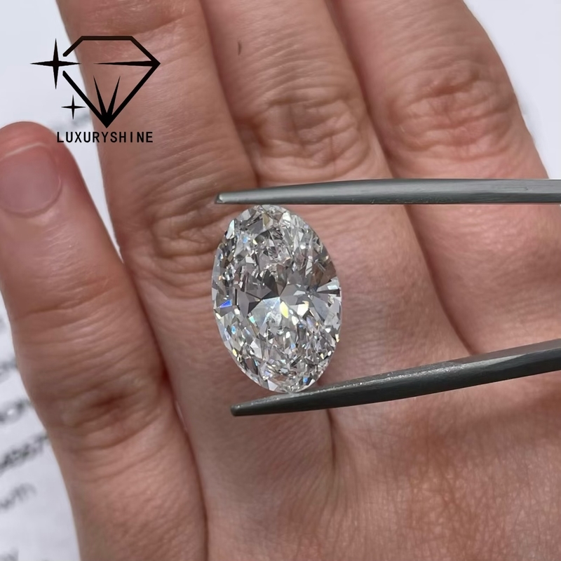 LuxuryShine 0.1-10CT VVS2 Lab Grown Diamond D-F Color White Oval Excellent Cut With IGI Certificate 3EX Cut Stones by LuxuryShine