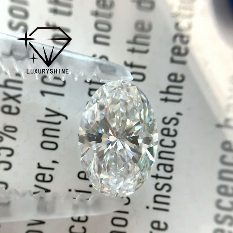 Qualité LuxuryShine 0.1-10CT VS2 Diamant cultivé en laboratoire D-F Couleur Blanc Ovale Excellente Coupe Avec Certificat IGI 3EX Pièces coupées en gros usine