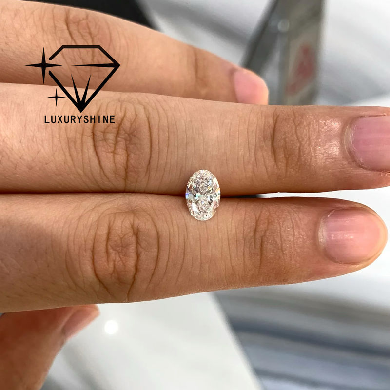 Qualité LuxuryShine 0.1-10CT VS2 Diamant cultivé en laboratoire D-F Couleur Blanc Ovale Excellente Coupe Avec Certificat IGI 3EX Pièces coupées en gros usine