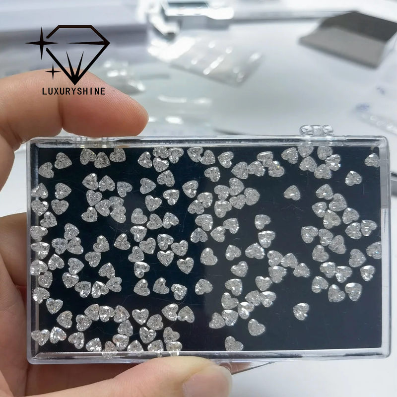 Qualité LuxuryShine VS2 Heart Excellent Cut Lab Grown Diamond Real Diamonds & Wedding Jewelry & Customized Jewelry Support Special Customization usine