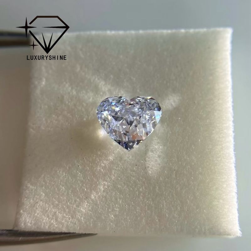 Qualité LuxuryShine VVS1-VS2 Cœur Excellente découpe de laboratoire Diamant cultivé Diamants réels et bijoux de mariage et bijoux personnalisés Support personnalisation spéciale usine