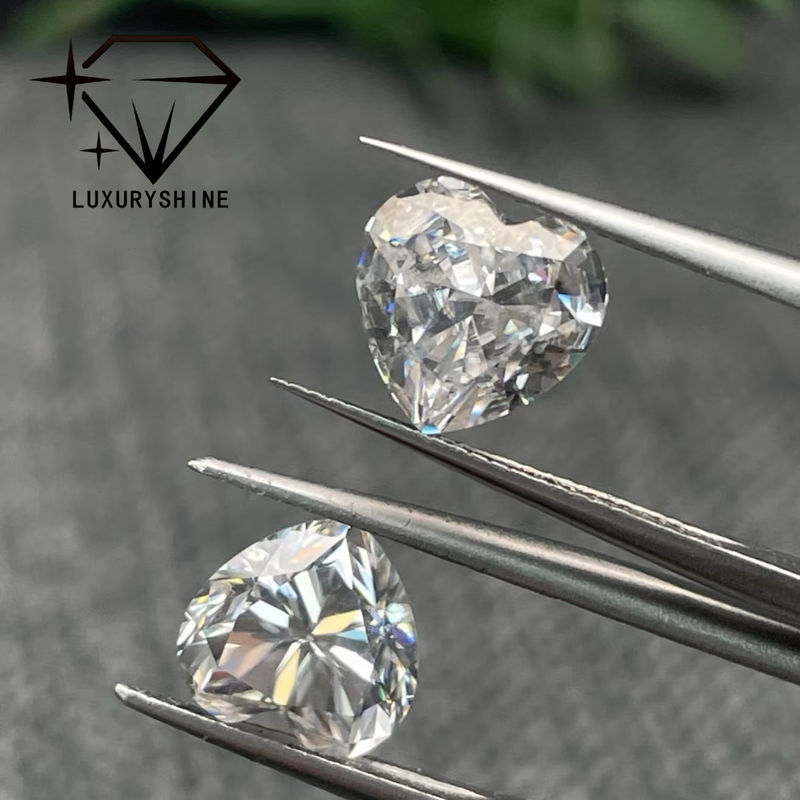 Qualité LuxuryShine VVS1-VS2 Cœur Excellente découpe de laboratoire Diamant cultivé Diamants réels et bijoux de mariage et bijoux personnalisés Support personnalisation spéciale usine