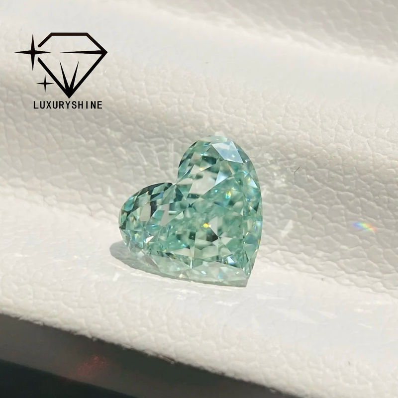 Qualité LuxuryShine Rose / Jaune / Vert Le cœur coupé en laboratoire Diamant cultivé VVS-VS Vrais diamants et bijoux de mariage et bijoux personnalisés usine