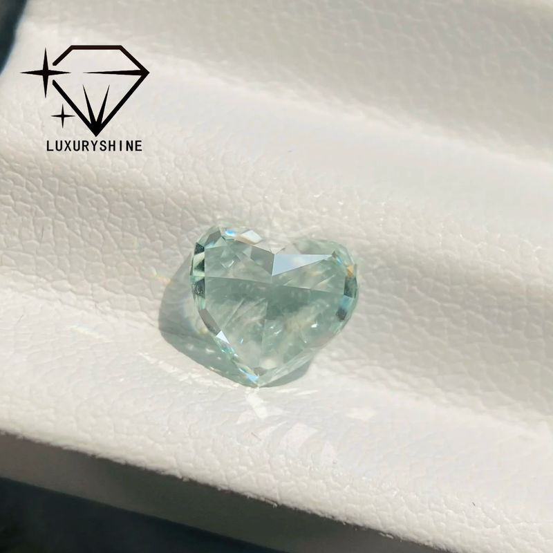 Qualité LuxuryShine Rose / Jaune / Vert Le cœur coupé en laboratoire Diamant cultivé VVS-VS Vrais diamants et bijoux de mariage et bijoux personnalisés usine