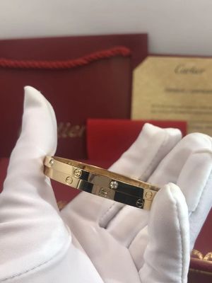 Qualité Diamants du petit model 6 de bracelet d'or de l'AMOUR 18K pour des femmes/hommes usine