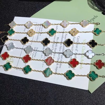 Qualité le cru de l'or 18K a personnalisé des bracelets Van Cleef et Arpels d'or usine