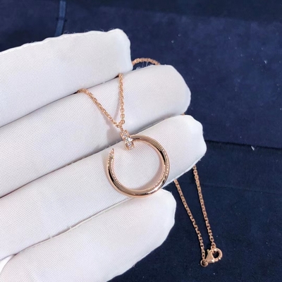 Cartier Juste Un Clou Necklace Real CONTRE le collier d'or des diamants 18K