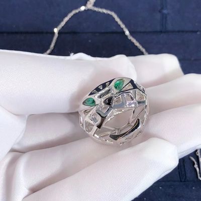 Qualité Or d'OEM Cartier Panther Necklace Real 18k et CONTRE les paquets originaux de diamants usine