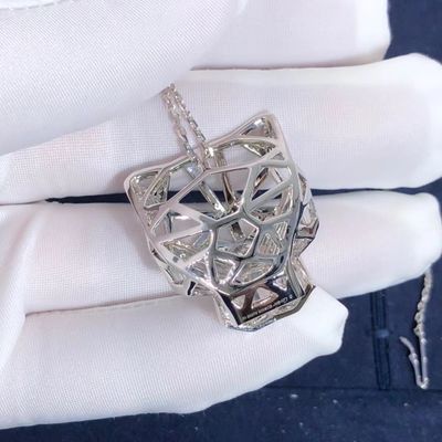 Qualité Or d'OEM Cartier Panther Necklace Real 18k et CONTRE les paquets originaux de diamants usine