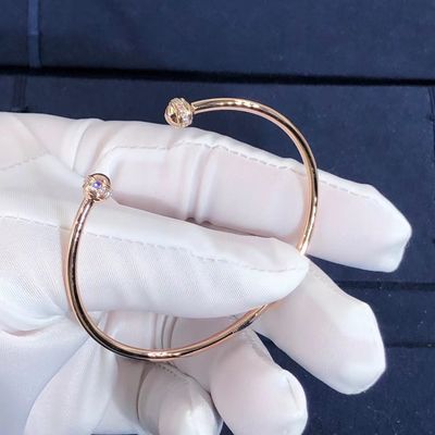 Qualité OEM ouvert d'ordre d'échantillon de soutien de bracelet de bracelet de possession de Piaget de l'or 18K usine