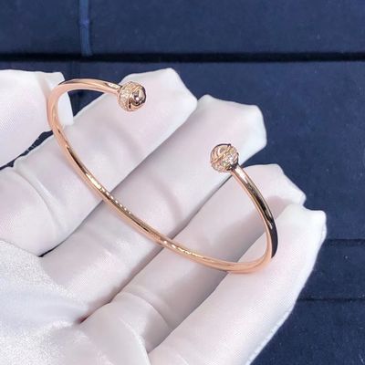 Qualité OEM ouvert d'ordre d'échantillon de soutien de bracelet de bracelet de possession de Piaget de l'or 18K usine