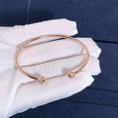 Qualité OEM ouvert d'ordre d'échantillon de soutien de bracelet de bracelet de possession de Piaget de l'or 18K usine