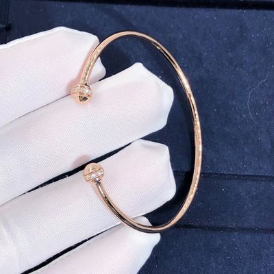 Qualité OEM ouvert d'ordre d'échantillon de soutien de bracelet de bracelet de possession de Piaget de l'or 18K usine