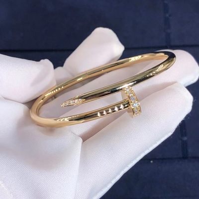 la rangée Juste Un Clou Bracelet Support de voiture de l'or 18K prélèvent l'OEM d'ordre
