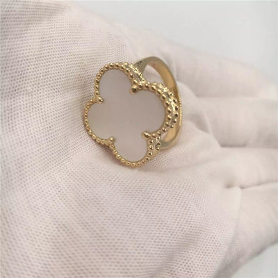 Qualité VCARF78900 Van Cleef et or jaune Alhambra d'anneau magique d'Arpels avec la forme de fleur usine