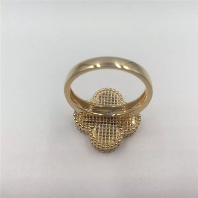 Qualité VCARF78900 Van Cleef et or jaune Alhambra d'anneau magique d'Arpels avec la forme de fleur usine