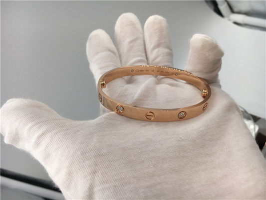 Qualité Bracelet de luxe de bijoux d'or de 4 diamants dans la référence B6035917 d'or jaune usine