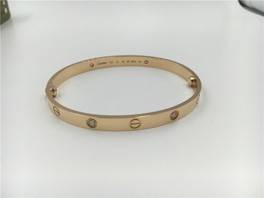 Qualité Bracelet de luxe de bijoux d'or de 4 diamants dans la référence B6035917 d'or jaune usine