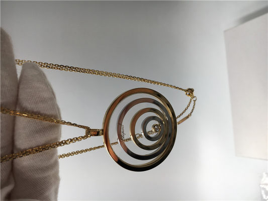 Qualité Pendant d'or de la forme ronde 18k Rose, pendant heureux d'esprit de Chopard de qualité de SI H usine