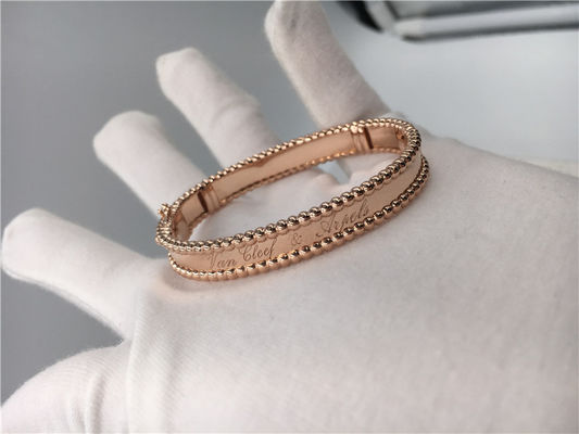 Qualité Forme ovale de bracelet d'or de la signature 18K de grand modèle aucun diamants/pierre gemme usine