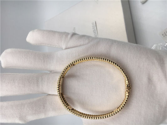 Qualité Forme ovale de bracelet d'or de la signature 18K de grand modèle aucun diamants/pierre gemme usine