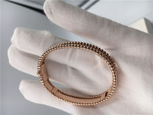 Qualité Forme ovale de bracelet d'or de la signature 18K de grand modèle aucun diamants/pierre gemme usine
