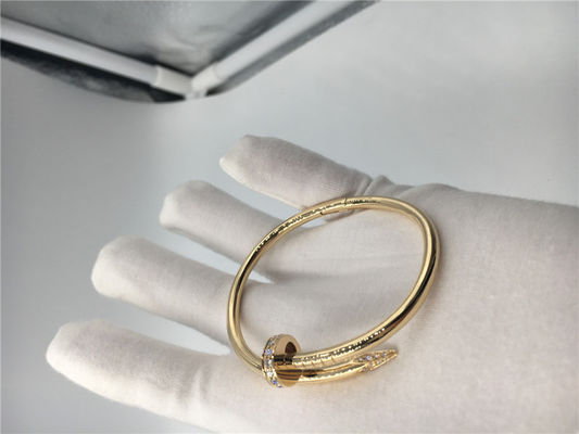 Qualité bijoux de l'or 18K jaune Juste Un Clou Bracelet B6048617 avec des diamants usine