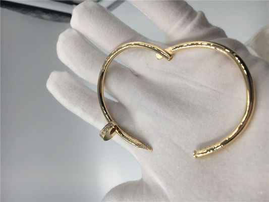 Qualité bijoux de l'or 18K jaune Juste Un Clou Bracelet B6048617 avec des diamants usine