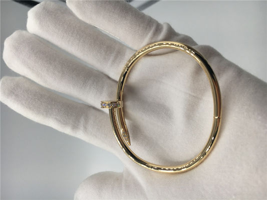 Qualité bijoux de l'or 18K jaune Juste Un Clou Bracelet B6048617 avec des diamants usine