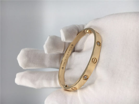 Qualité 4 or jaune B6035917 du bracelet 18K d'amour de bijoux de diamant usine