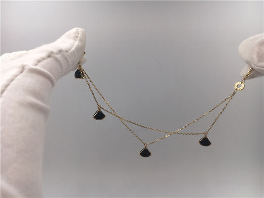 Qualité 18K or jaune Luxury noir Diva Bracelet Women With Mother de la perle usine