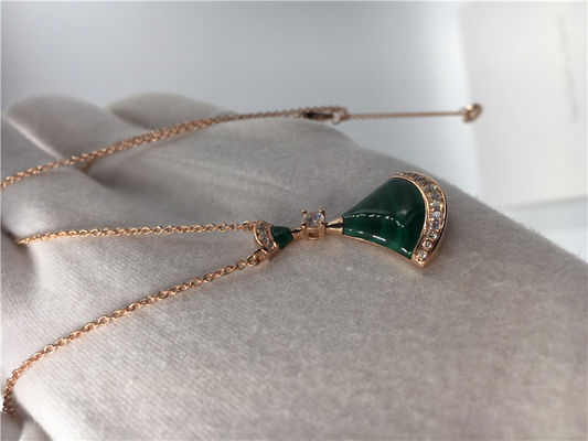 Qualité Collier rêveur CL857473 de bijoux de divas de luxe de luxe de bijoux avec de la malachite/diamants usine