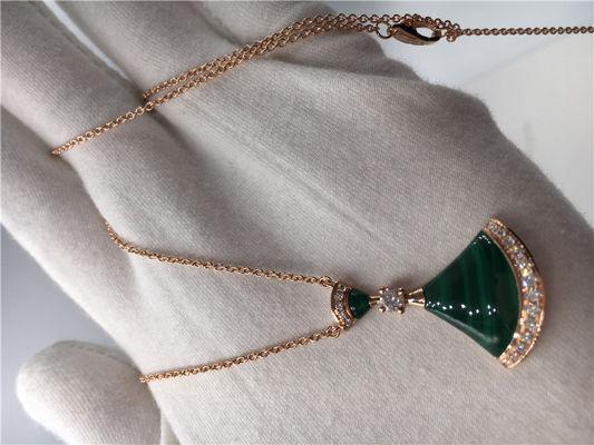 Qualité Collier rêveur CL857473 de bijoux de divas de luxe de luxe de bijoux avec de la malachite/diamants usine