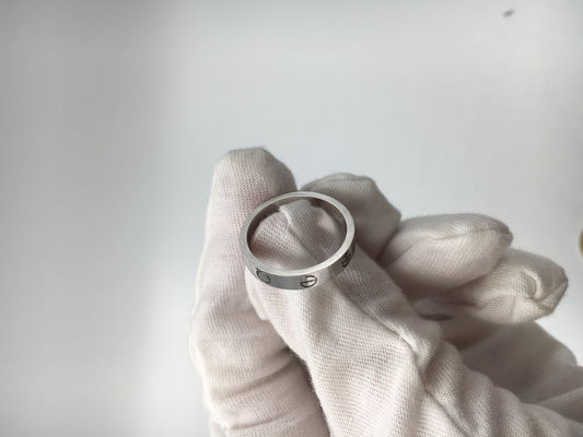 Qualité Alliance classique Ring Without Diamond d'amour de bijoux de l'or 18K blanc usine