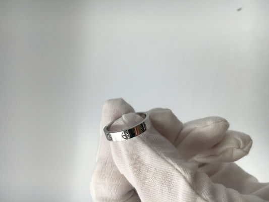 Qualité Alliance classique Ring Without Diamond d'amour de bijoux de l'or 18K blanc usine