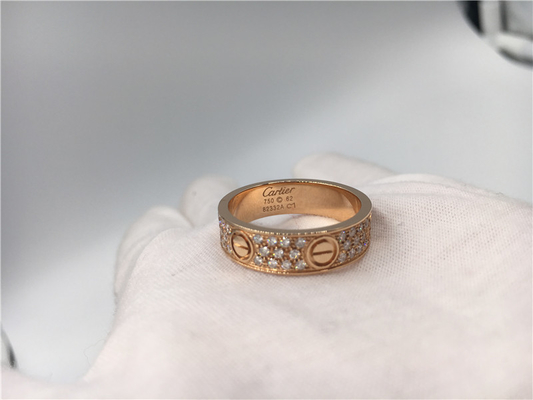 Bijoux de luxe d'or d'anneaux de mariage, alliance de luxe d'amour de l'or 18K