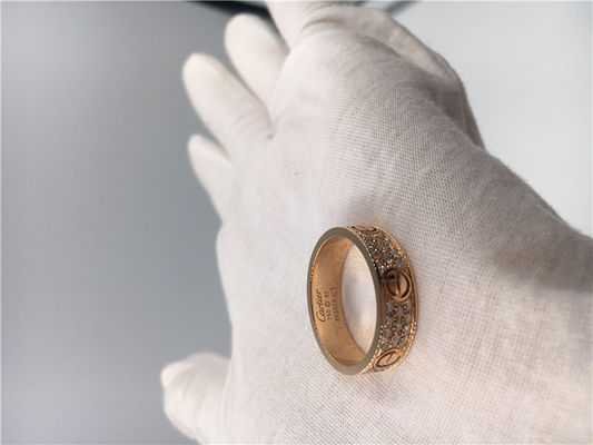 Qualité Bijoux de luxe d'or d'anneaux de mariage, alliance de luxe d'amour de l'or 18K usine