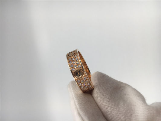 Qualité Bijoux de luxe d'or d'anneaux de mariage, alliance de luxe d'amour de l'or 18K usine