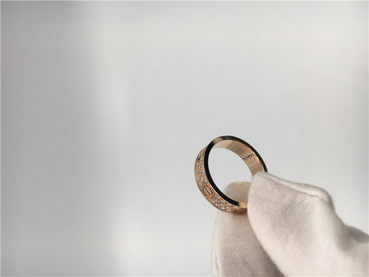 Qualité Bijoux de luxe d'or d'anneaux de mariage, alliance de luxe d'amour de l'or 18K usine