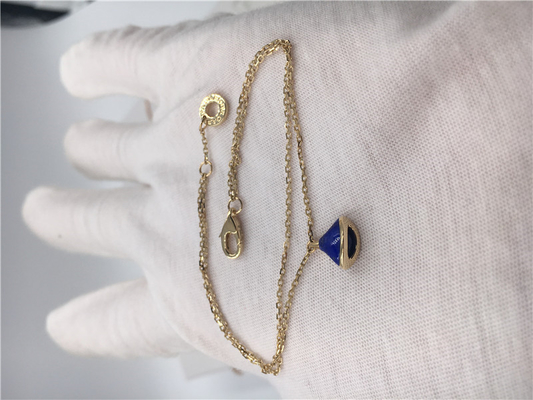 bracelet rêveur BR857290 de bijoux de l'or 18K jaune de divas de luxe de bijoux avec le lapis lazuli