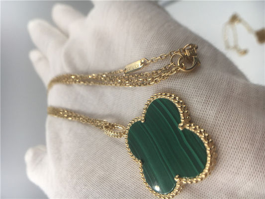 Qualité Cru Alhambra Necklace d'or jaune de Van Cleef Frivole Necklace 18k des femmes usine