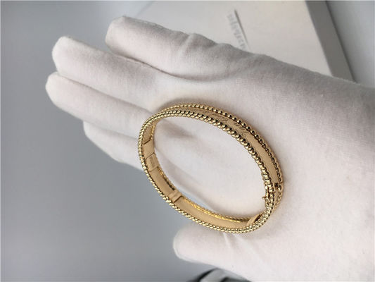 Qualité Bijoux d'or du bracelet 18K de signature de PerléE avec la signature aucune pierre gemme usine