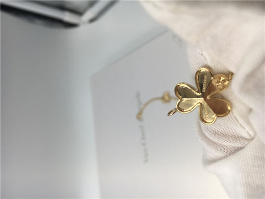 Qualité collier de l'or 18k jaune avec les diamants ronds, collier de 9 Flowers Van Cleef Frivole usine
