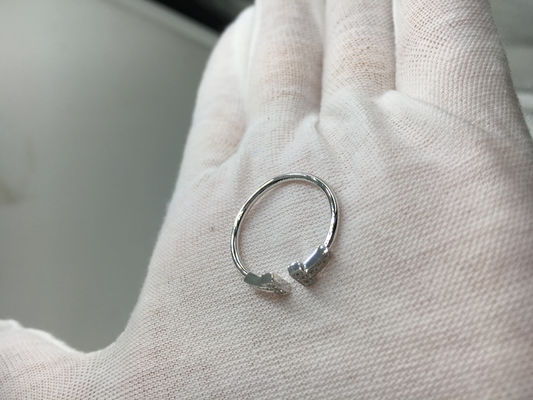 Qualité Fil Ring With Round Brilliant Diamonds, bagues de fiançailles de T pour l'or blanc de femmes usine